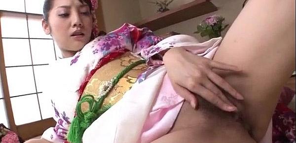  Horny Rei Mizuna loves touching her moist vagina